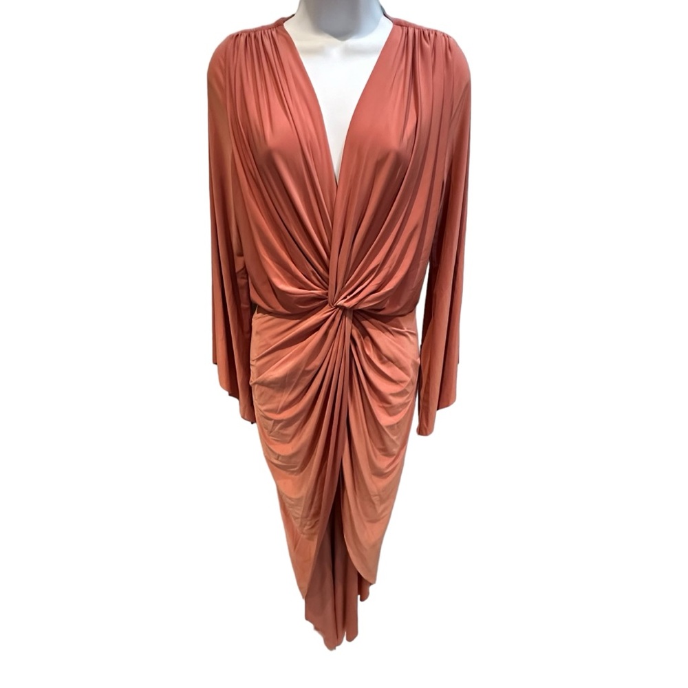Misa Los Angeles Dusty Rose Pink High Low Dress Size Small New with Tag